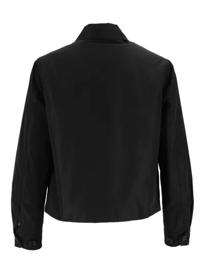 Aspesi Button-up Patch-pocket Jacket In Black
