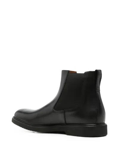 Nero Giardini Ilcea Elasticated-side Leather Boots In Black