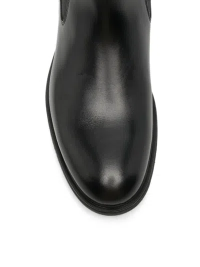 Nero Giardini Ilcea Elasticated-side Leather Boots In Black