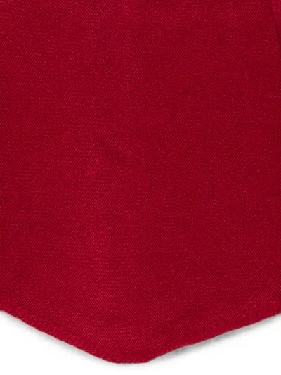 Beyou Triangular Knitted Scarf In Transparent