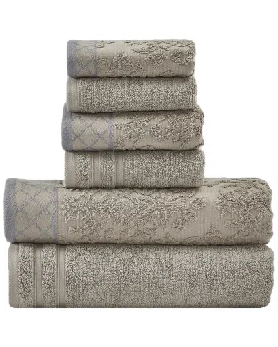 Modern Threads Colonial Home Damask 6pc Towel Set In Pattern