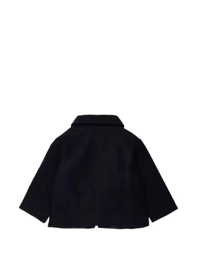 Marni 로고 자수 집업 봄버 재킷 In Black