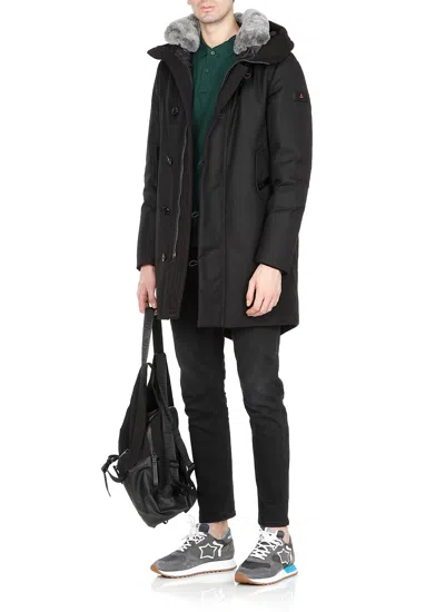 Peuterey Zippered Down Jacket In Black