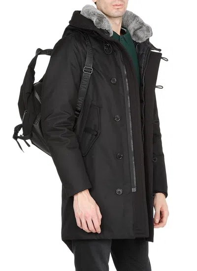 Peuterey Zippered Down Jacket In Black