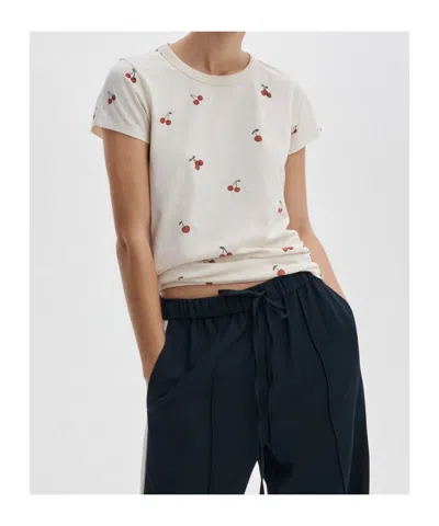 Rag & Bone All Over Rb Patch T-shirt In White