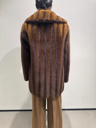 Max Mara Long-sleeved Coat In Brown