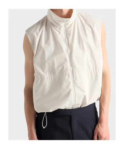 Prada Re-nylon Vest In Neutral