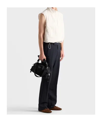 Prada Re-nylon Vest In Neutral