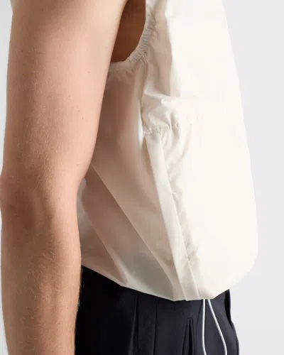 Prada Re-nylon Vest In Neutral