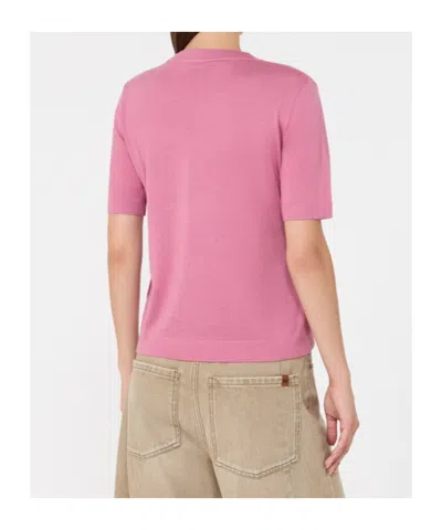 Weekend Max Mara Wkdtapioca Top Bordeaux In Pink