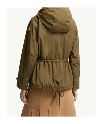 Moncler Effraie 3-in-1 Shearling Trimmed Down Parka In Green