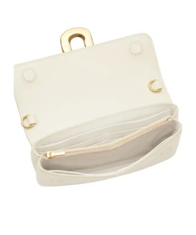 Marc Jacobs Scene Leather Wallet On Chain In White