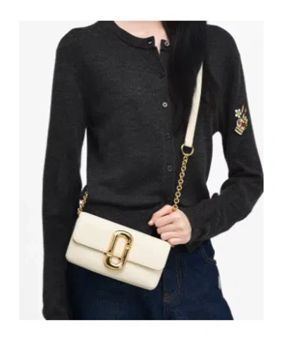 Marc Jacobs Scene Leather Wallet On Chain In White