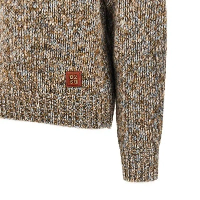 Dsquared2 Virgin Wool-blend Yarn Sweater In Brown