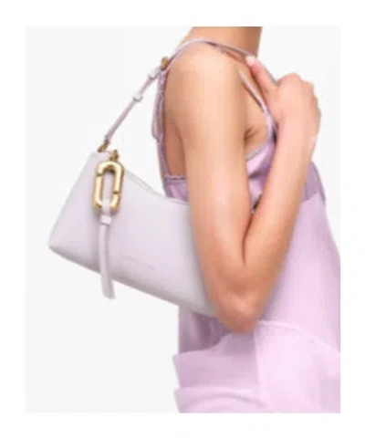 Marc Jacobs Scene Convertible Metallic Leather Mini Bag In White