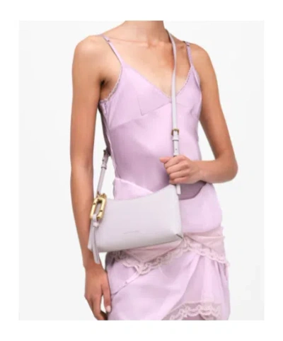 Marc Jacobs Scene Convertible Metallic Leather Mini Bag In White