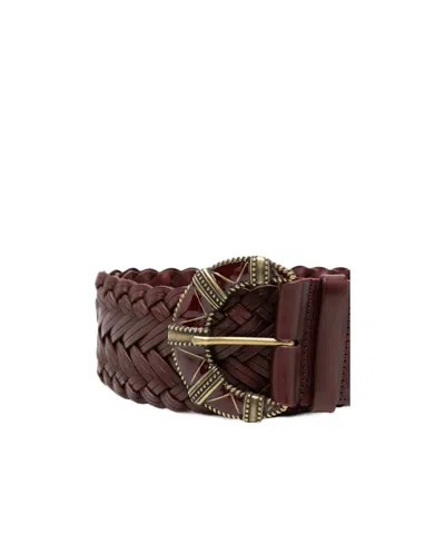 Bash Buckle Belt In Brown