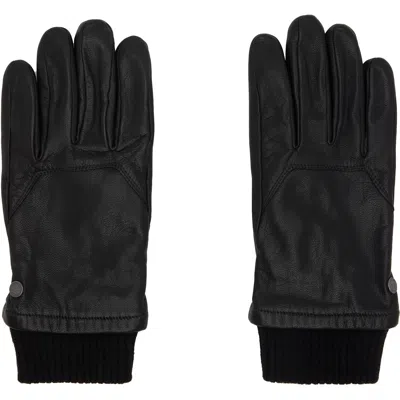 Canada Goose Workman Leather Tech Gloves In Black