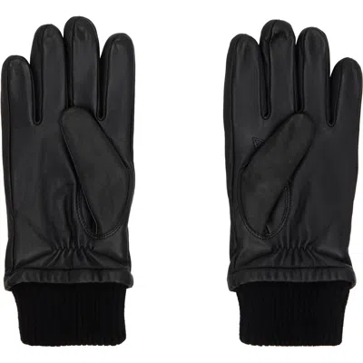 Canada Goose Workman Leather Tech Gloves In Black