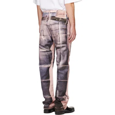 Acne Studios Panelled Denim Jeans In Gray