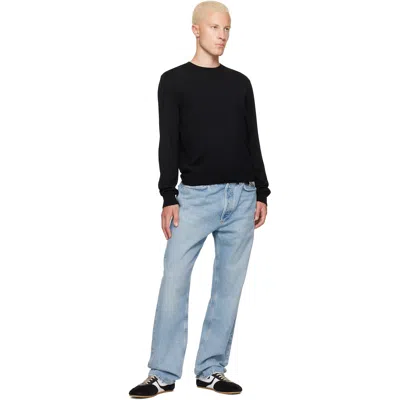 A.p.c. Black Matthieu Wool Sweater In Black