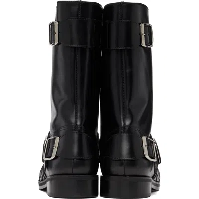 Stefan Cooke Black Star Biker Boots In Multi