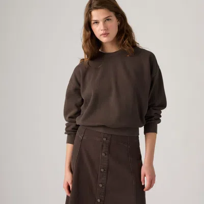Levi's Vintage Boxy Sweatshirt In Womens Fleece Java