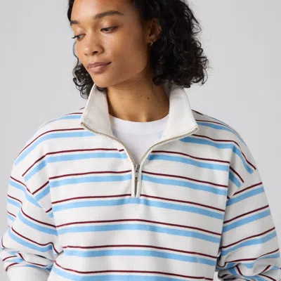 Levi's Everyday Quarter Zip Sweatshirt In Multi
