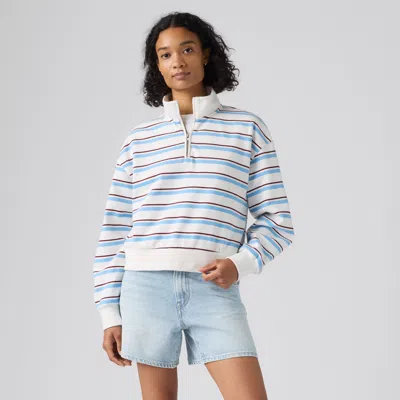 Levi's Everyday Quarter Zip Sweatshirt In Multi