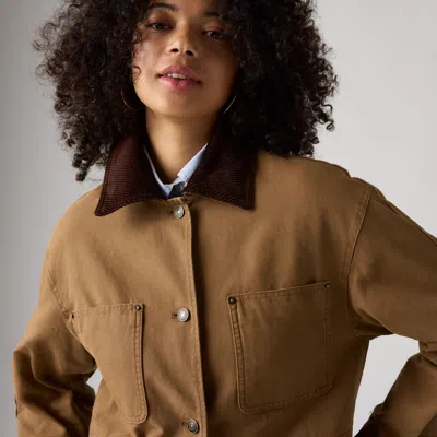 Levi's 4-pocket Chore Coat In Brown