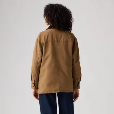 Levi's 4-pocket Chore Coat In Brown