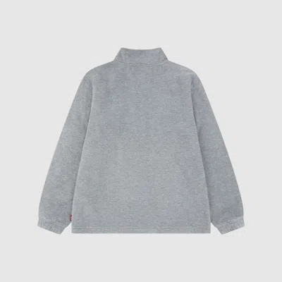 Levi's Solid 1/4 Zip Big Boys 8-20 Sweatshirt L In Gray