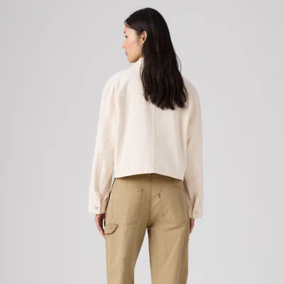 Levi's Cropped Chore Coat In Neutral