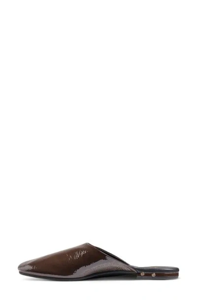 Beek Blackbird Flat Leather Mule In Brown