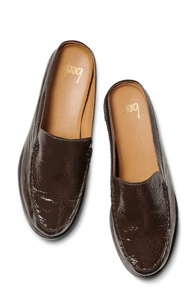 Beek Owlet Flat Leather Mule In Multi