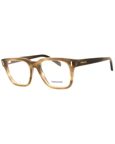 Ferragamo Unisex 54mm Optical Frames In Brown
