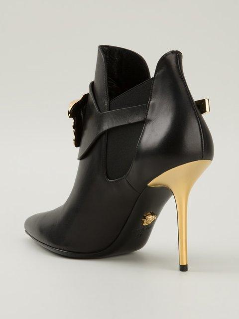palazzo high heel booties