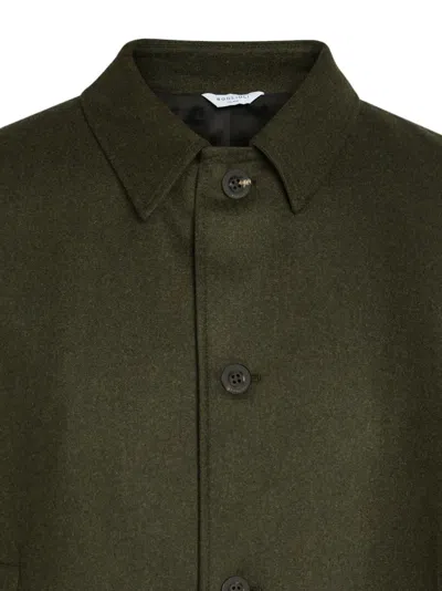 Boglioli Button-up Collared Jacket In Green