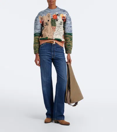 Stella Mccartney Wool Sweater In Multicolor