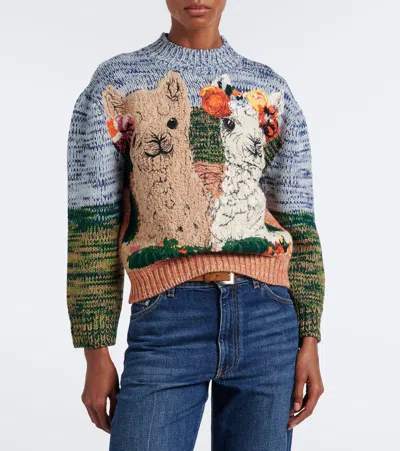 Stella Mccartney Wool Sweater In Multicolor