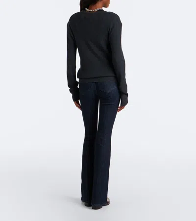 Veronica Beard Beverly Flared Jeans In Black