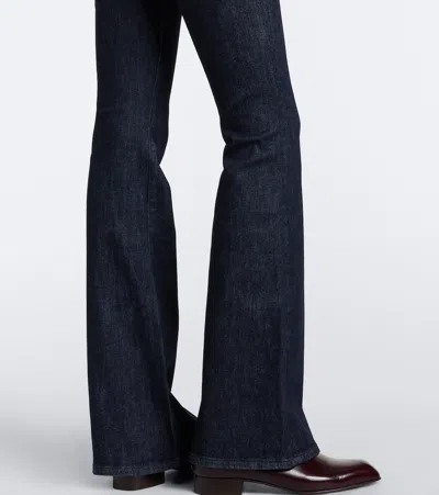 Veronica Beard Beverly Flared Jeans In Black