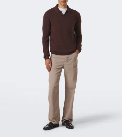 The Row Soft Eel Leather Loafers In Multi