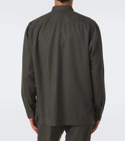 Rubinacci Wool Jacket In Green