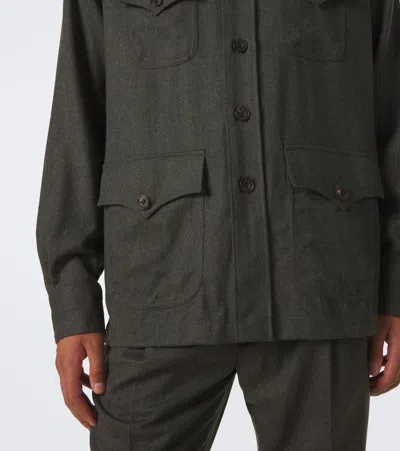 Rubinacci Wool Jacket In Green
