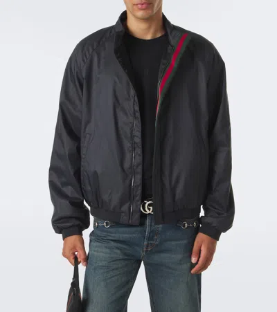 Gucci Padded Technical Blouson Jacket In Black