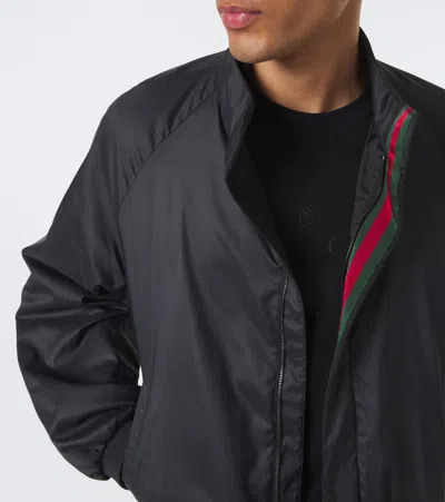 Gucci Padded Technical Blouson Jacket In Black