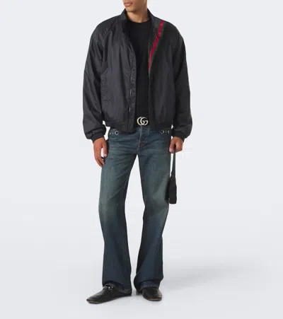 Gucci Padded Technical Blouson Jacket In Black