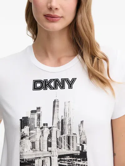 Dkny Crew-neck T-shirt In Multi