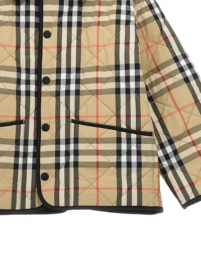 Burberry Checked Single-breasted Coat In Multi